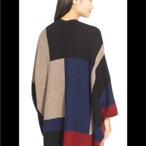Joie Multicolor Geometric wool poncho